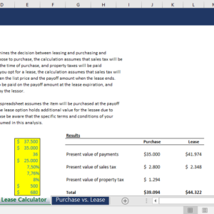 Car Lease Calculator