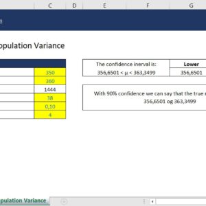 Confidence Interval - Mean (Unknown Population Variance)