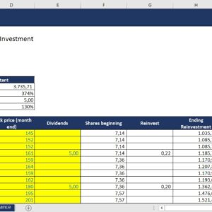 Reinvesting Dividends vs. Contant Investment
